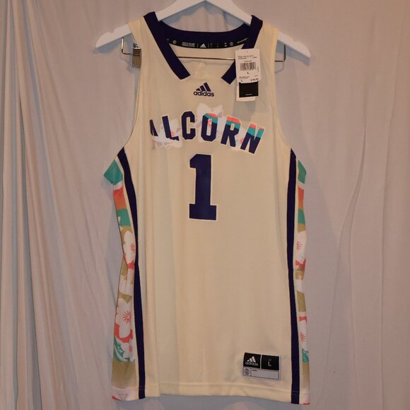 #1 Alcorn State Braves adidas Honoring Black Excellence Basketball Jersey - Picture 1 of 14